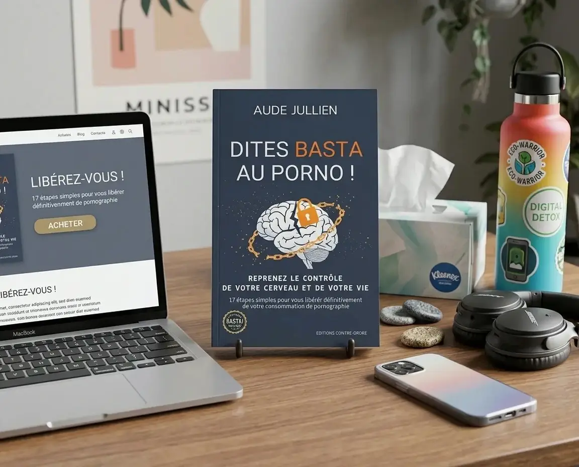 Couverture livre Dites Basta au porno ! par la sexologue Aude Jullien.
